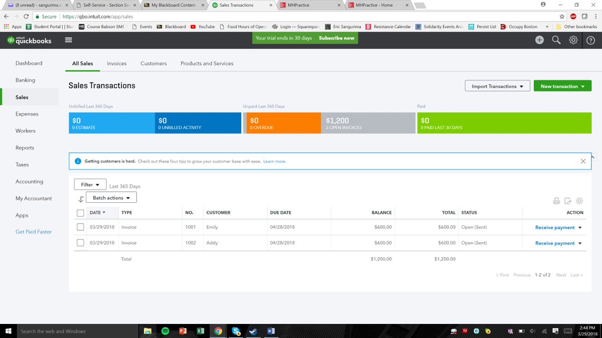 EricSangurima's tweet photo. Quickbooks Cloud Computing Assignment. #SME2012B https://t.co/IRUeNewRX7