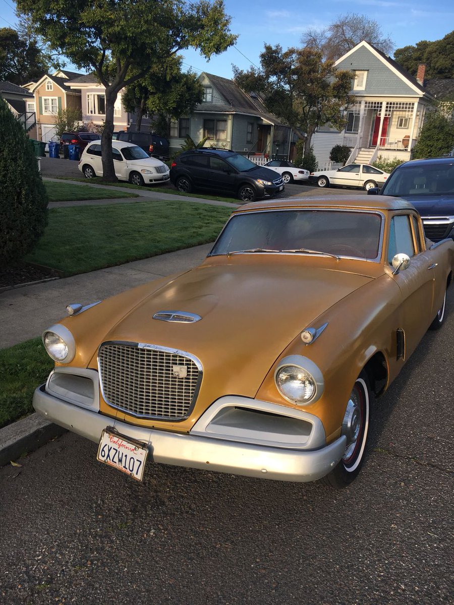 mstu's tweet image. A classic Studebaker parked out front of my new listing in Alameda this morning!