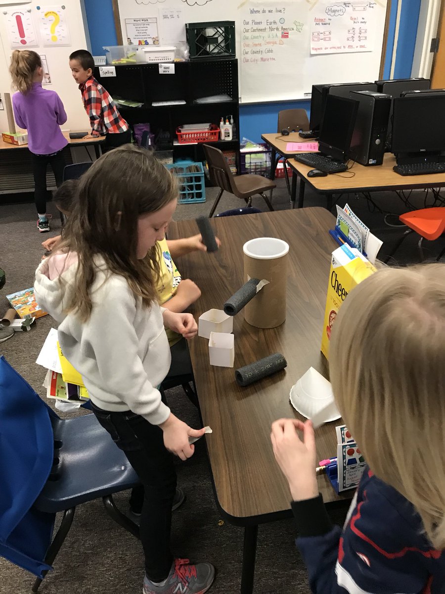 cmillard85's tweet photo. Building with 3D shapes in STEM @kes_stem #keh4life https://t.co/uojwj7T9vc
