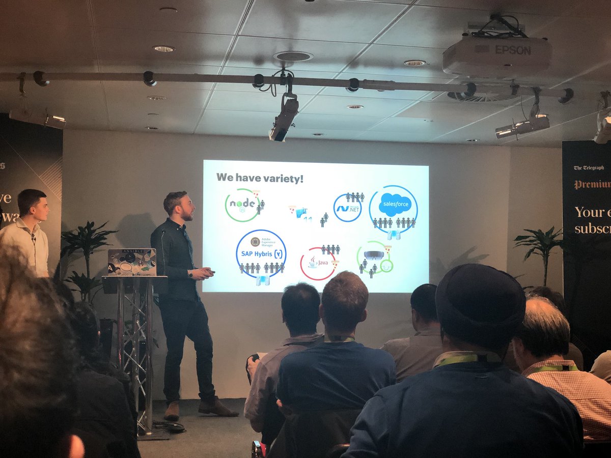TelegraphEng's tweet photo. Mike and Rob from Accenture will be doing a live demo at #jenkins #meetup #telegraphengineering https://t.co/aje9Kw5RmA