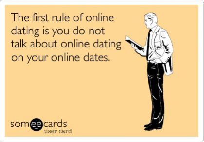 SusanSimmonsHR's tweet image. The first rule of online dating is you do not talk about online dating on your online dates.