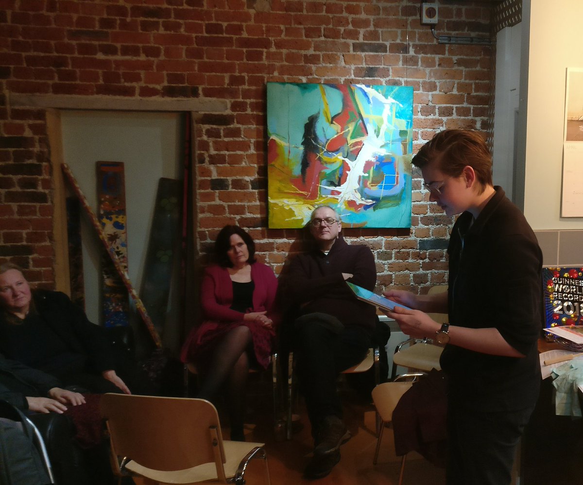 Dev_Collective's tweet image. Moving poetry from Leon, reading his father's work @schoder_dietmar #DcOpenMic #DCLive