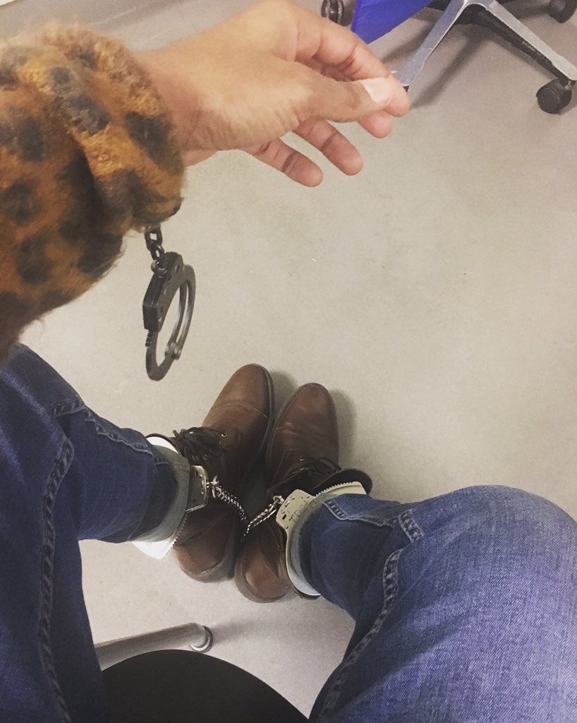 NelsonEmpowered's tweet photo. Random white male on the subway sneak-attacked me but missed, striking one of my female friends in the face, so I delivered the fade. Yet with multiple witnesses I'm the one shackled. This is how the system treats Black men for defending themselves and their women from white men. https://t.co/UKH4AVyKU9