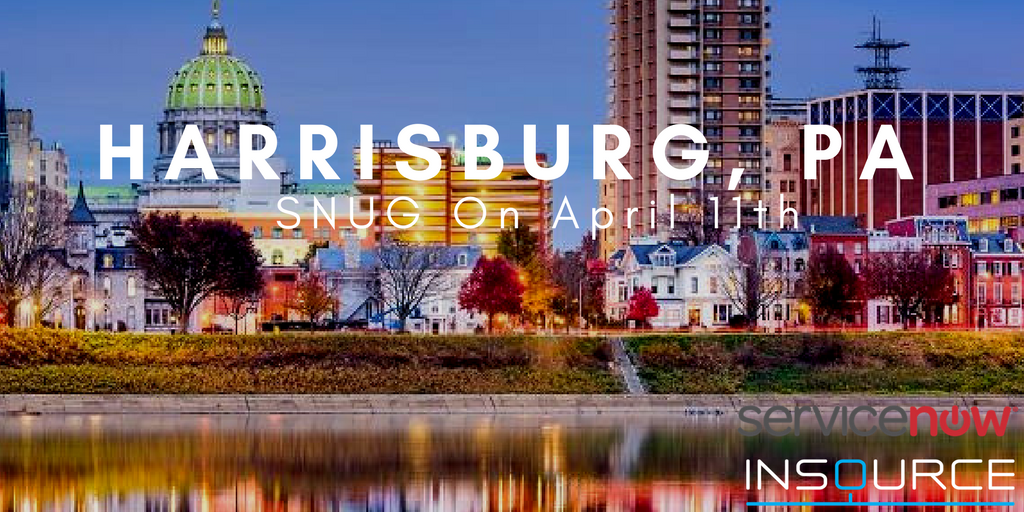 InsourceInc's tweet photo. Join us for our Central Pennsylvania ServiceNow User Group in Harrisburg on April 11th!  Click the link below for more information about the topic and venue:
https://t.co/hDTXw0N9EE https://t.co/qHecP6txo7