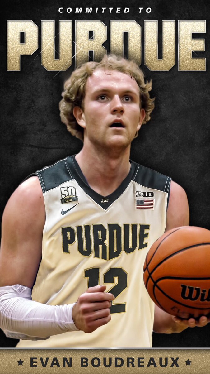 EBoudreaux12's tweet photo. Alright third time’s the charm. Very excited to announce that I will be attending Purdue University next year! 🚂 #boilerup https://t.co/MqzIzdUR2X