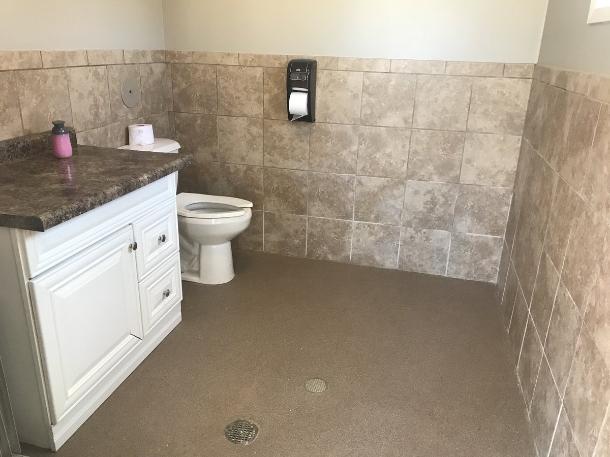 Finally completed one of our winter projects.  Did a full in house reno of #15 bathrooms with tiled walls and epoxy flooring. <a href="/TCIowa/">Tournament Club Iowa</a>