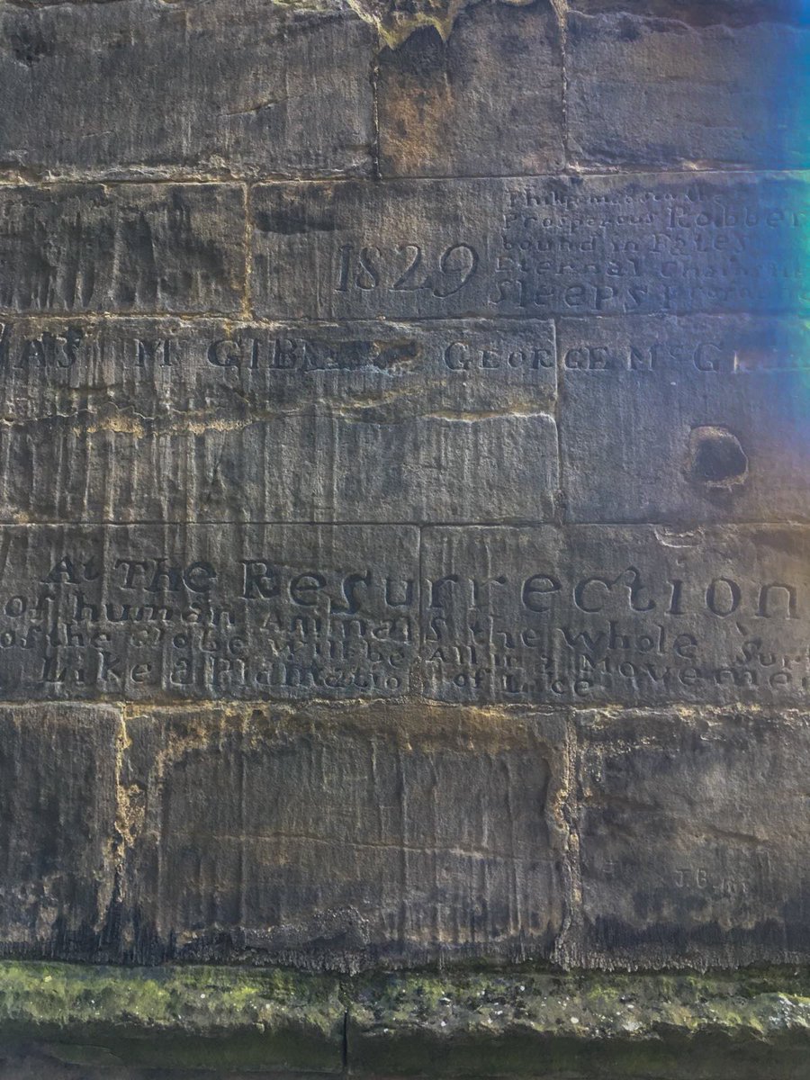 DiscvrScotland's tweet photo. Some very old religious graffiti, dating back as far as the 1700's I discovered during a quick walk round Glasgow Cathedral this afternoon. https://t.co/BkbdCW05mM