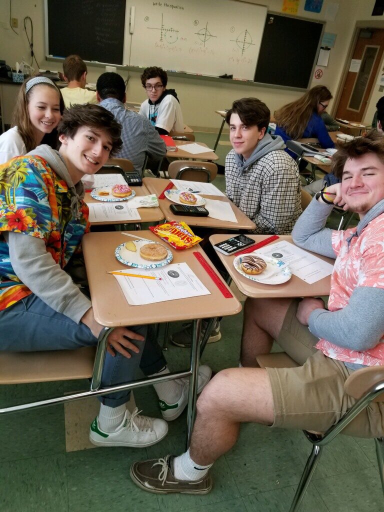 Mrs. Fulton’s AP Calc AB students finding the volume of a donut (torus) <a href="/pennmanor/">Penn Manor SD</a>