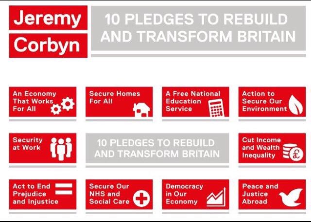 The Tories & their cronies must be laughing their arses off at labour supporters squabbling over Brexit and antisemitism .. put aside your differences and remember Labour's 10 pledges
#ToriesOut #TurnBritainRed