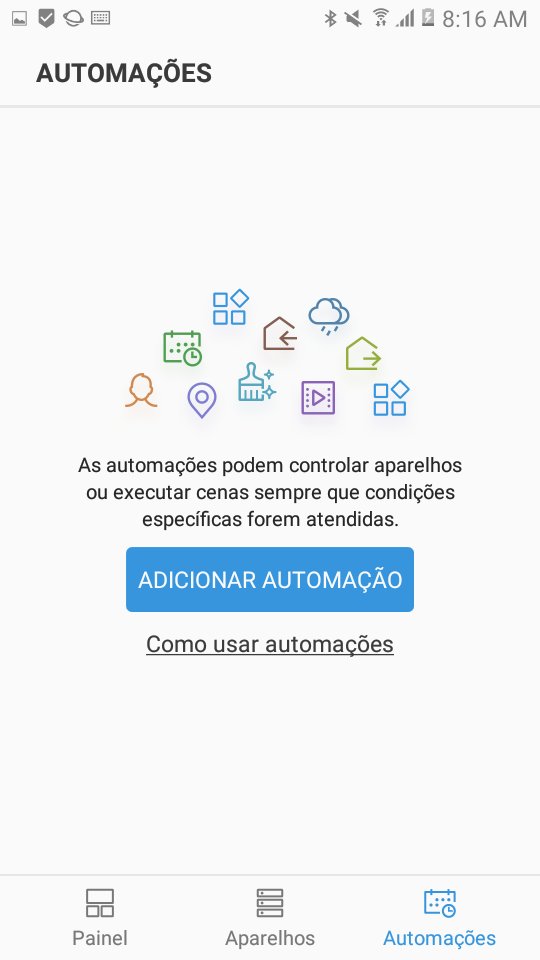 SmartthingsC's tweet image. As automações do Samsung Connect adiciona.