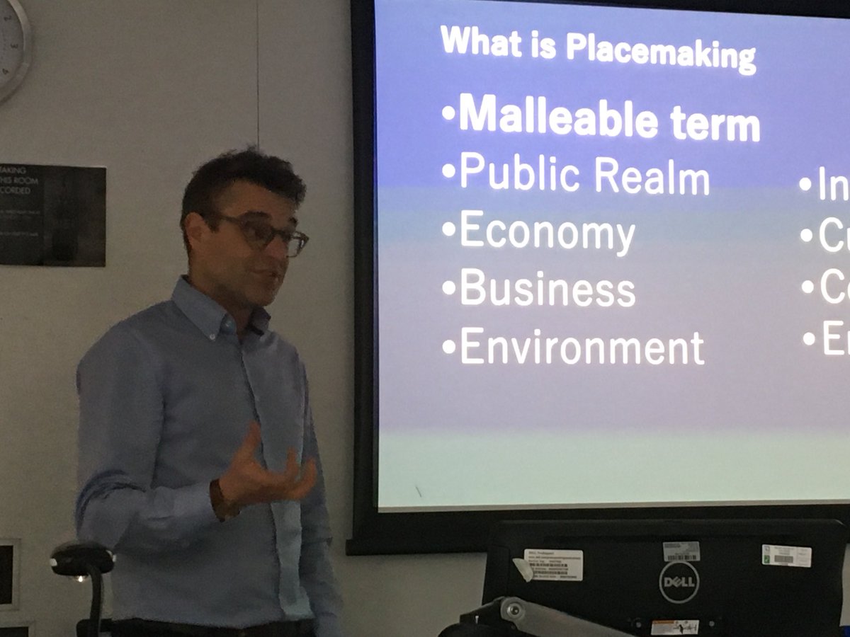 Jimcoleman33's tweet photo. Big thanks to @CS_Pad @RegenerisTweets for presenting to @UoWDesCit #EconomicsofCities class on #placemaking and #economicimpact https://t.co/x7OtEqv2Qy