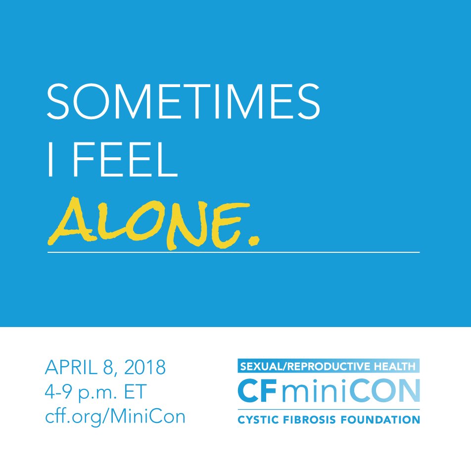 CF_Foundation's tweet photo. #Cysticfibrosis affects more than just the lungs – it can affect the male and female reproductive system, too. Register for our next #CFMiniCon on 4/8 to openly chat with other adults with CF about these experiences in small group video breakouts. https://t.co/i6l9VKAUGv https://t.co/C6UQURtRr5