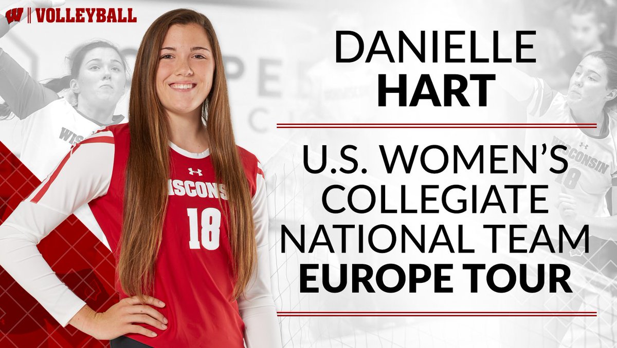 BadgerVB's tweet photo. Congratulations to @danielllehart on her selection to the @usavolleyball Collegiate National Team that will compete in Europe this July! https://t.co/2eYKu9fzWD
