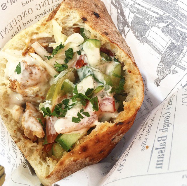 Who’s ready for sunshine and #foodtrucks?! 🙋🏻‍♀️ @ThePitaPost will be at <a href="/DetroitFleat/">DetroitFleat</a> in #Ferndale all summer starting April 6. Get the Not Yo’Mama, But Shawarma. 😍☀️