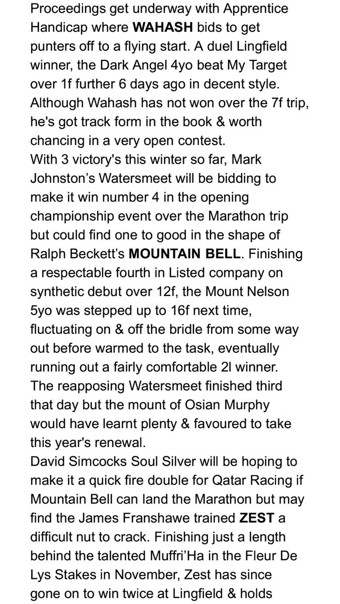 horse4courseAW's tweet photo. Thoughts on the @awchamps Finals @LingfieldPark where #TomDascombe & #DaveLowe have a good chance of lifting the @betway Spint crown #AWCHAMPS #Lingfield #awc2018 https://t.co/biE7z9iDp4