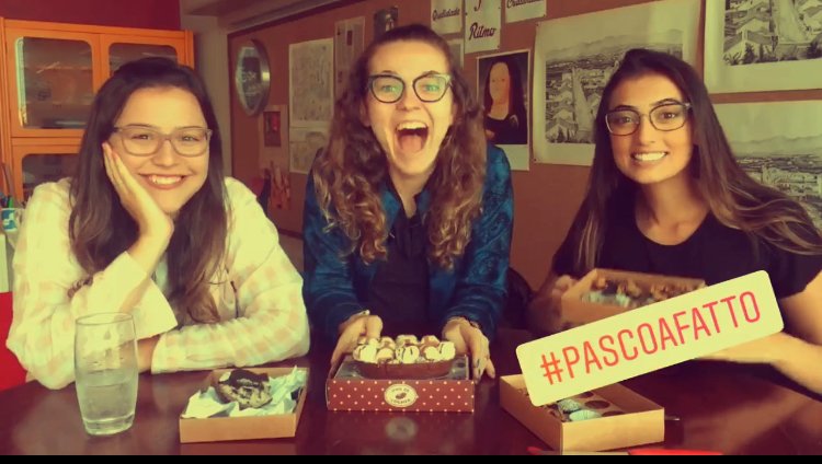 fattocom's tweet image. A páscoa não passou em branco aqui na @fattocom. E você, já comemorou a chegada da época mais doce do ano? 🐰