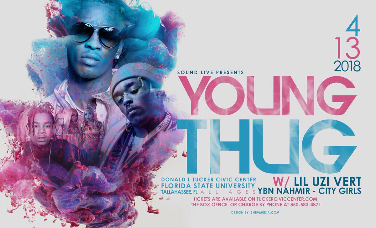 youngthug's tweet photo. Florida State University | 4.13.18 #SLATT 🐍 https://t.co/FvD2k1ClLR