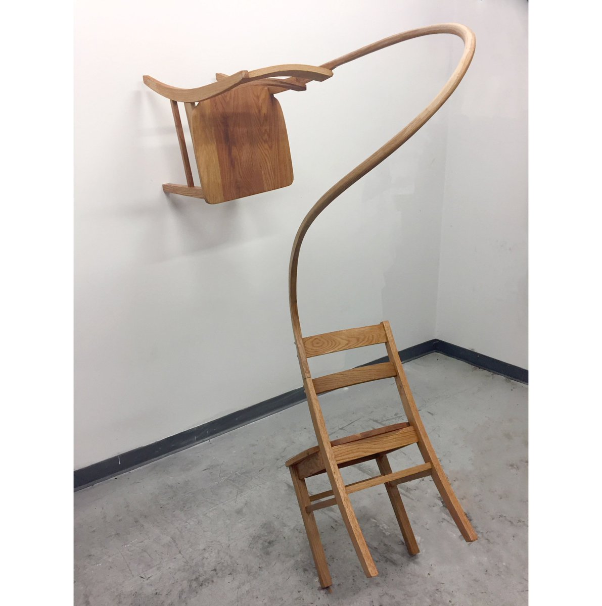 ASPIRE joins three other shows in our mid-season exhibition on view for just one more week through April 6th. "That Which Presses Between Us", this sculpture by John Nicholas Hutchings of Frederick, Maryland, is a keystone in the exhibition.