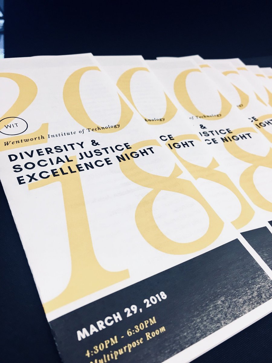 AlexCabal82's tweet photo. Tonight we celebrated the amazing work that our students have done over the last year to elevate conversations about inclusivity at Wentworth. We also recognized folks for their contributions to our community. I’m extremely proud to call Wentworth my home 💛 https://t.co/9r1kGyrVdq