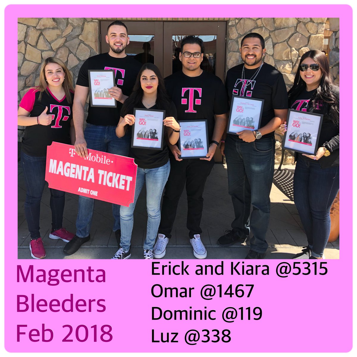 WowYessi's tweet photo. Today was so much fun celebrating our MAGENTA BLEEDERS!!! Super proud of our ME’s for finishing magenta across the board! #FrontLineRocks #KeyToOurSucces #IBleedMagenta @SWjoeperez @JonFreier @JohnLegere @DaisyLeQueen @sarapalaciosdm https://t.co/kyw61aiYHR