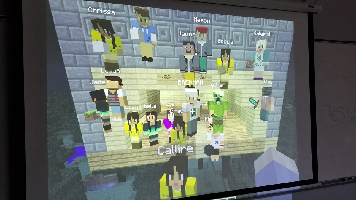 RobertG59798518's tweet photo. Taking a minute from building awesome stuff in Minecraft to learn about architecture for some 6th Grade Art class pictures. The first one is A Day and second one is B Day. @GTMSTitans #minecraftprojects #minecraftart https://t.co/mw3Rp63soS