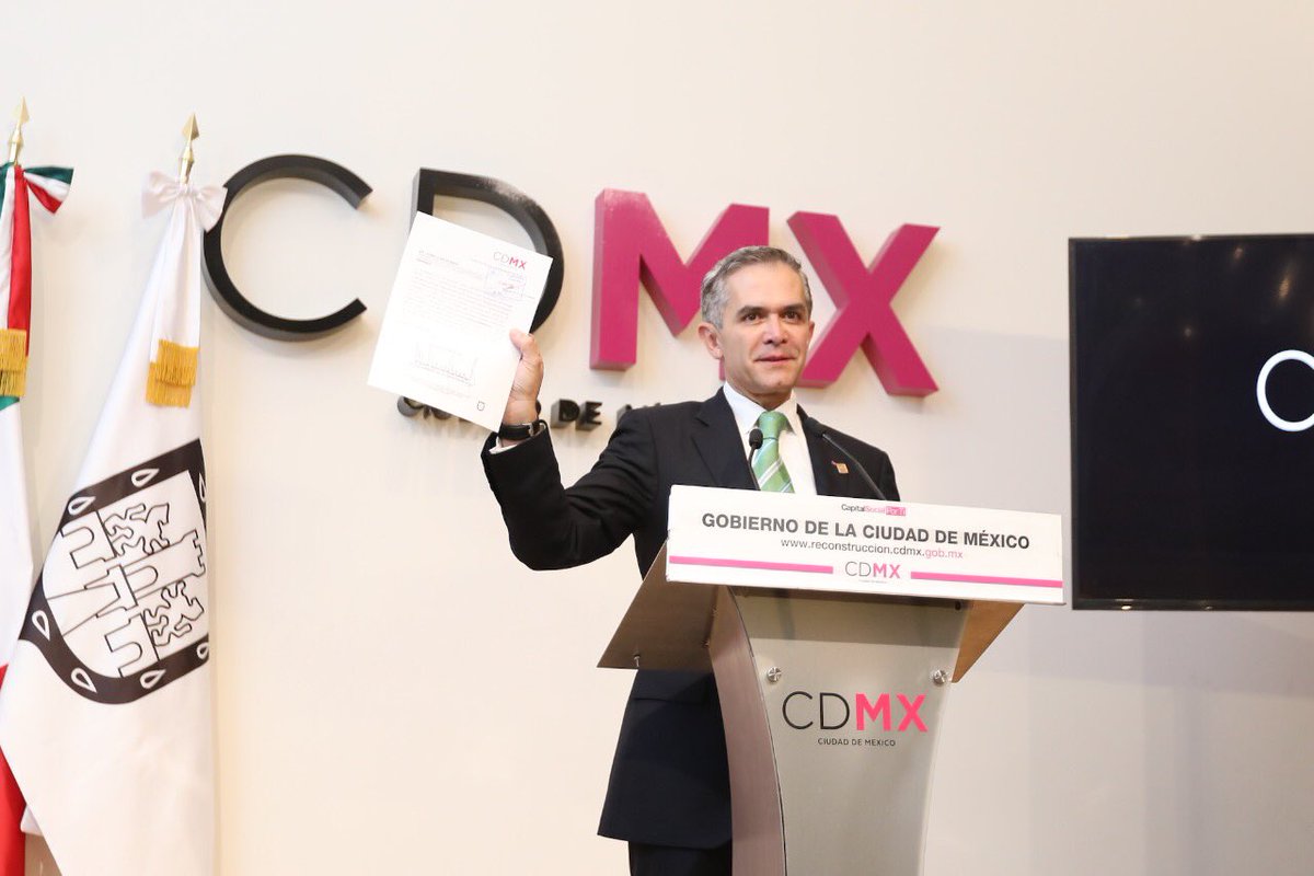 Esta tarde envié a la Comisión de Gobierno de la @AsambleaDF la solicitud de licencia definitiva a la Jefatura de Gobierno de la #CDMX #mm