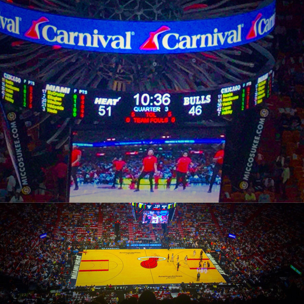 wyncode's tweet image. Team @wyncode 💻 in the house 🏠 cheering 🤗 on team @MiamiHEAT 🔥 while they take on @chicagobulls 🐂

#learntocode #miamitech #womenincode
 
@Namlegna
@RoxyT_ 
@CarnivalCruise