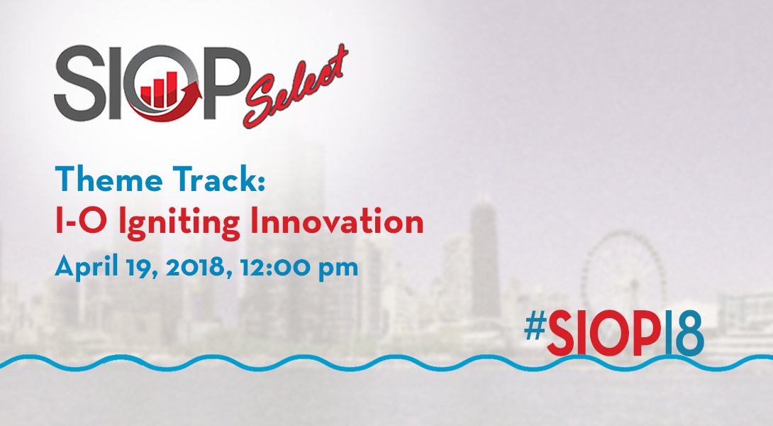 SIOPtweets's tweet photo. Ignite your I-O Innovation! Hear Theme Track panelists describe ways I-O professionals work on and in innovative environments. https://t.co/wPCS5Rwhlm #SIOPSelect #SIOP18 https://t.co/qMhTqCr1sK