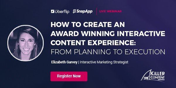 Uberflip's tweet photo. Join Uberflip and @Snap_App for an #uberwebinar on April 10 to learn how to:
βοΈ Pitch interactive content to your team
βοΈ Repurpose your traditional content
βοΈ Measure results
Save your spot: https://t.co/l1JrriL6qw https://t.co/q9BcqbMgcQ