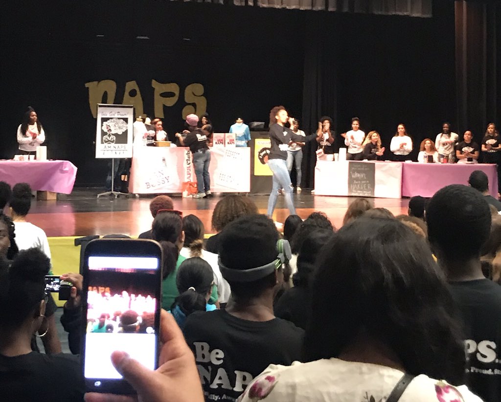 mrsknlane's tweet photo. Thank you @tampajhs for inviting us to the Naturally Aware Proud &amp; Strong #NAPSCLUB Conference. The ladies of @HHSBigRed had a wonderful time! #GirlPower https://t.co/T33Pywlspe