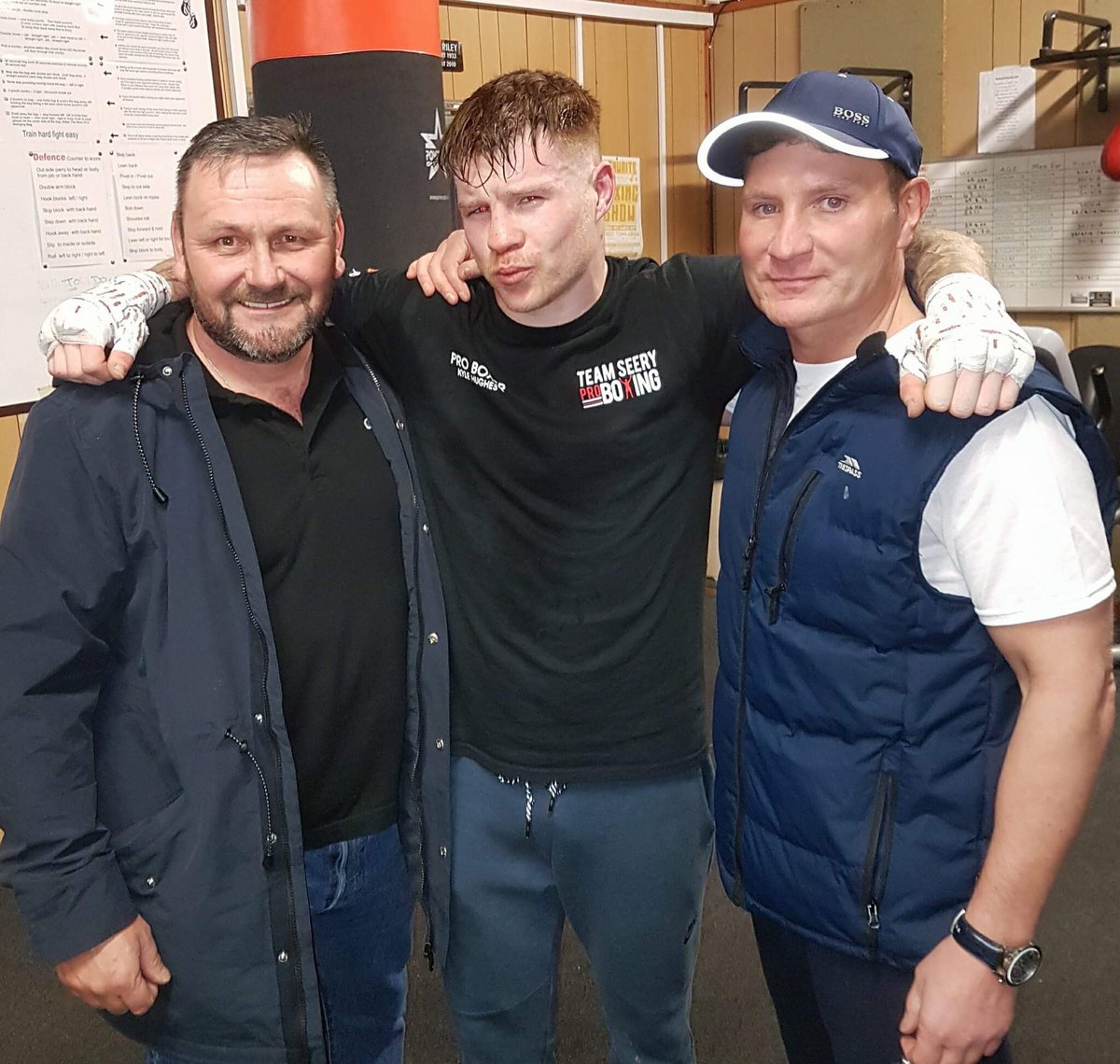 KyleMmk's tweet photo. Announcement made !! Pro contract signed with Scott callow under trainer Steve seery , also got to spar common wealth champ today Liam Cameron !! 🥊🥊 https://t.co/RxljQPW1Jw