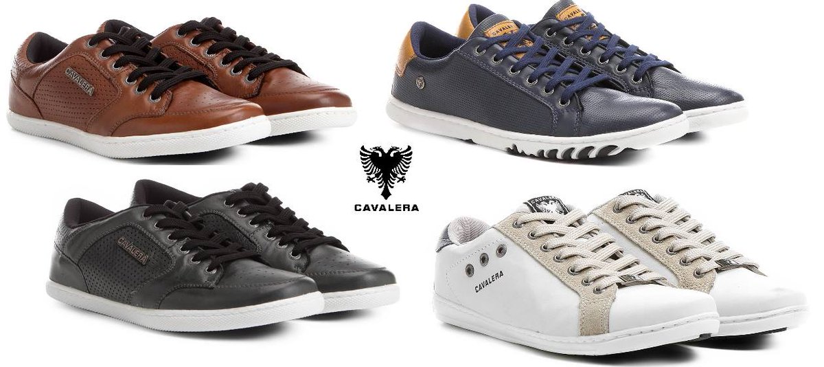 sapatênis couro cavalera breno masculino