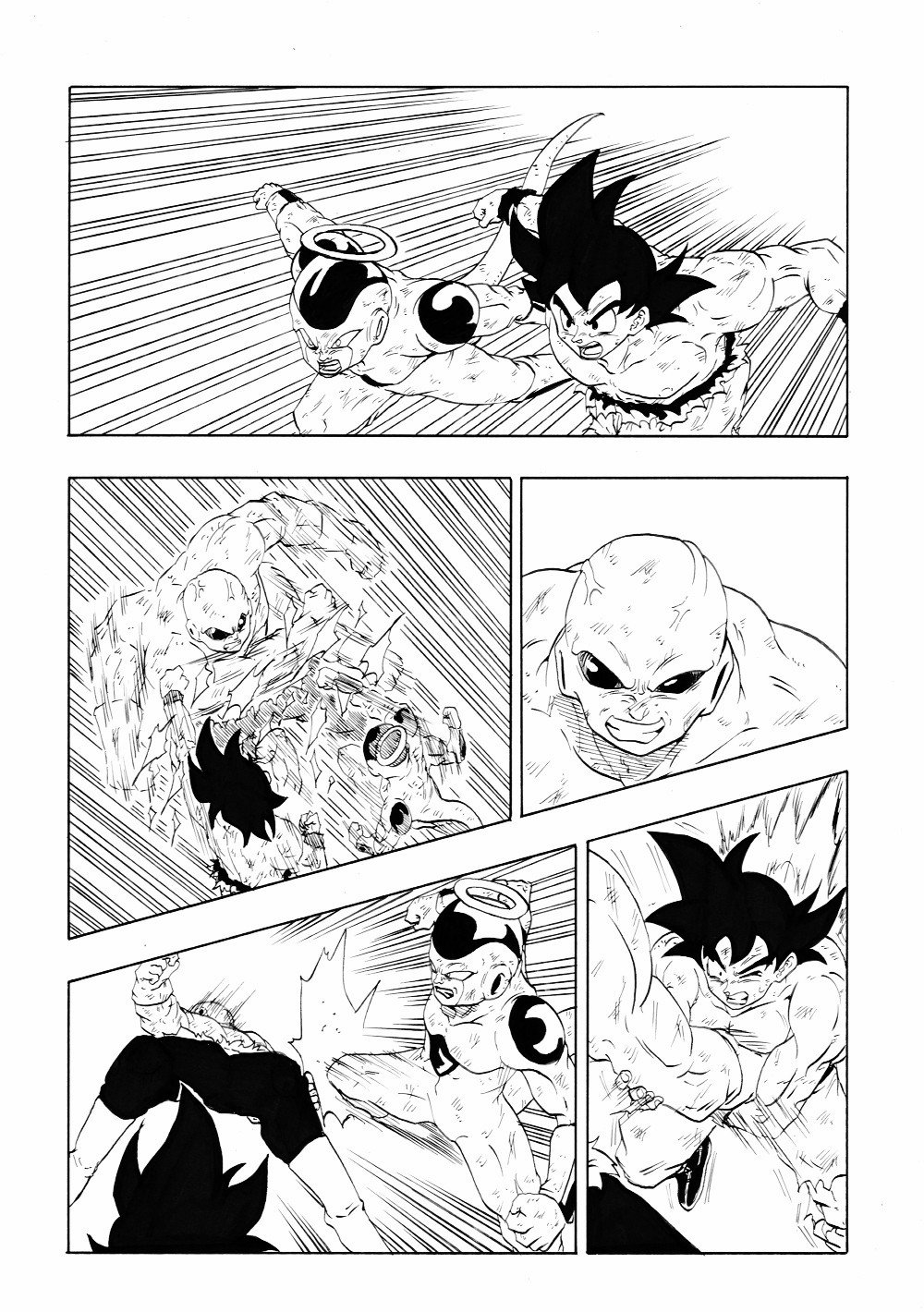 تويتر Dbz على تويتر 悟空 フリーザ 17号vsジレン 文字なしのサイレント漫画になってます 出来る限りアングルを変えてみました T Co Itgcxde7oe