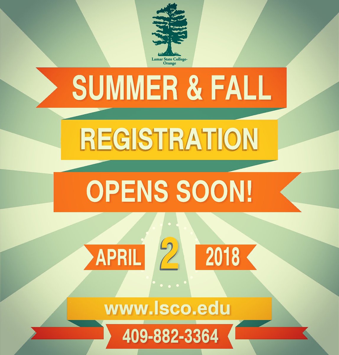 LamarOrange's tweet photo. #LSCO #lamarstatecollegeorange #lamarorange #stayclosegofar #starthere #restarthere #finishhere #registration #registernow #college #orangetexas
https://t.co/zCUPkZKlpm https://t.co/zgNHjGljcY