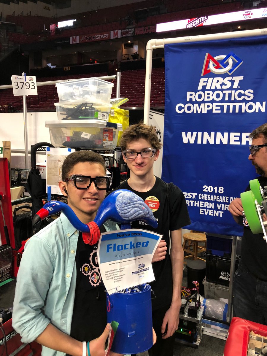 We’ve been flocked by <a href="/Powerhawks1111/">Power Hawks Robotics</a>  Who’s next??? <a href="/FIRSTChesapeake/">FIRST Chesapeake</a> <a href="/FRCTeams/">FIRST Robotics Competition</a> <a href="/FIRSTweets/">FIRST</a>
