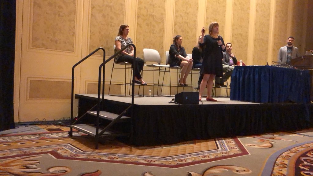 BlastXConsult's tweet photo. Our girl Halee Kotara doing her thing @AdobeSummit for the #AnalyticsRockstar competition! #AdobeSummit #BringtheBAM #EVOLVE https://t.co/gPR71Nrvwx