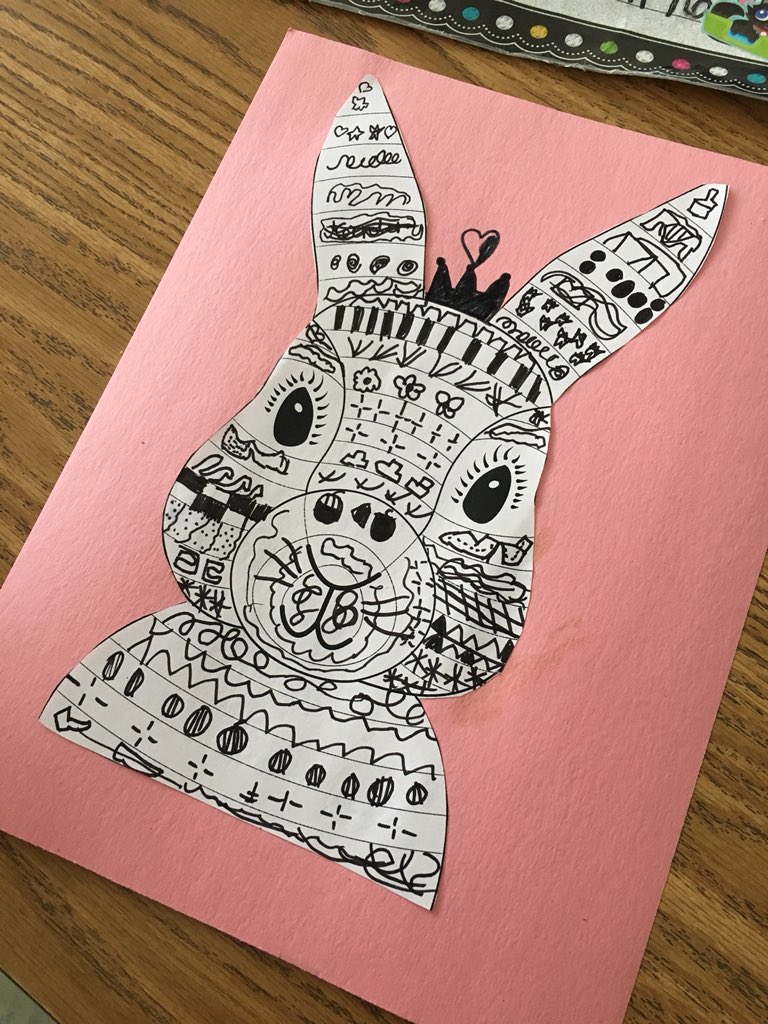 CruzinInKinder's tweet photo. Third grade artists working on our Funky Easter Bunnies today @LomaVerdeBears https://t.co/DRM161oM7G