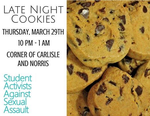 Don't miss our Cookie Fundraiser tonight!! 10pm-1am. $1 Cookies!