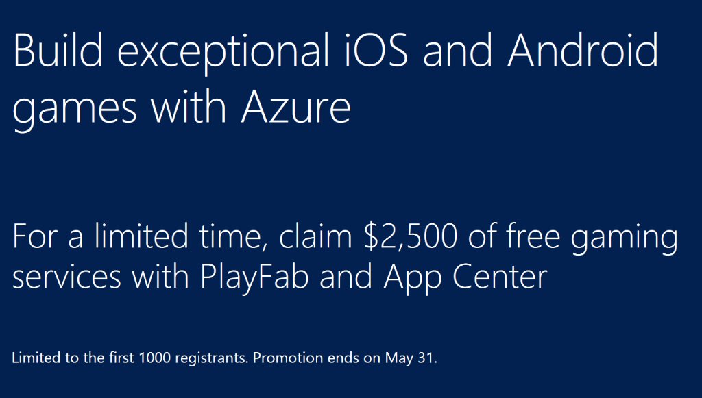 Are you a game dev? Build your next #iOS & #Android game w/ $2,500+ of gaming services... Here's ho: http://msft.social/YT4nlN