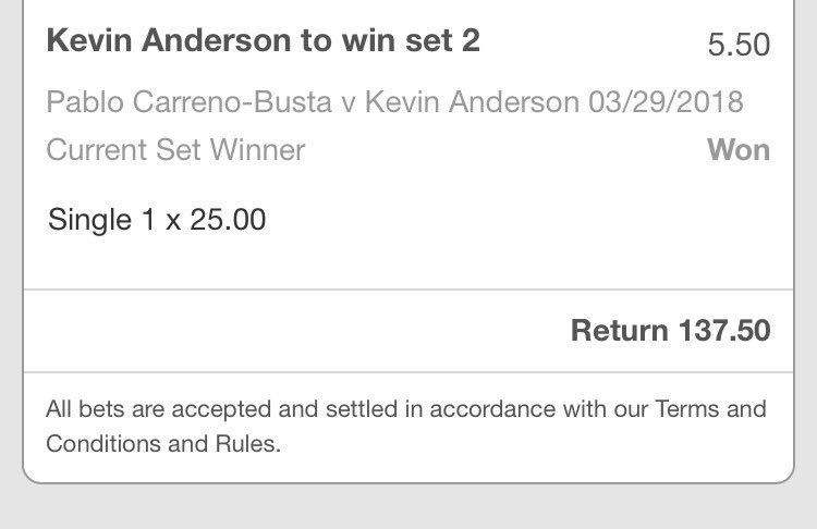 NBA_soccertips's tweet photo. My word one of my mates just told me kevin Anderson was down 40-15 facing match point, odds were 29/1 but he placed one earlier https://t.co/cQauVF2kJq