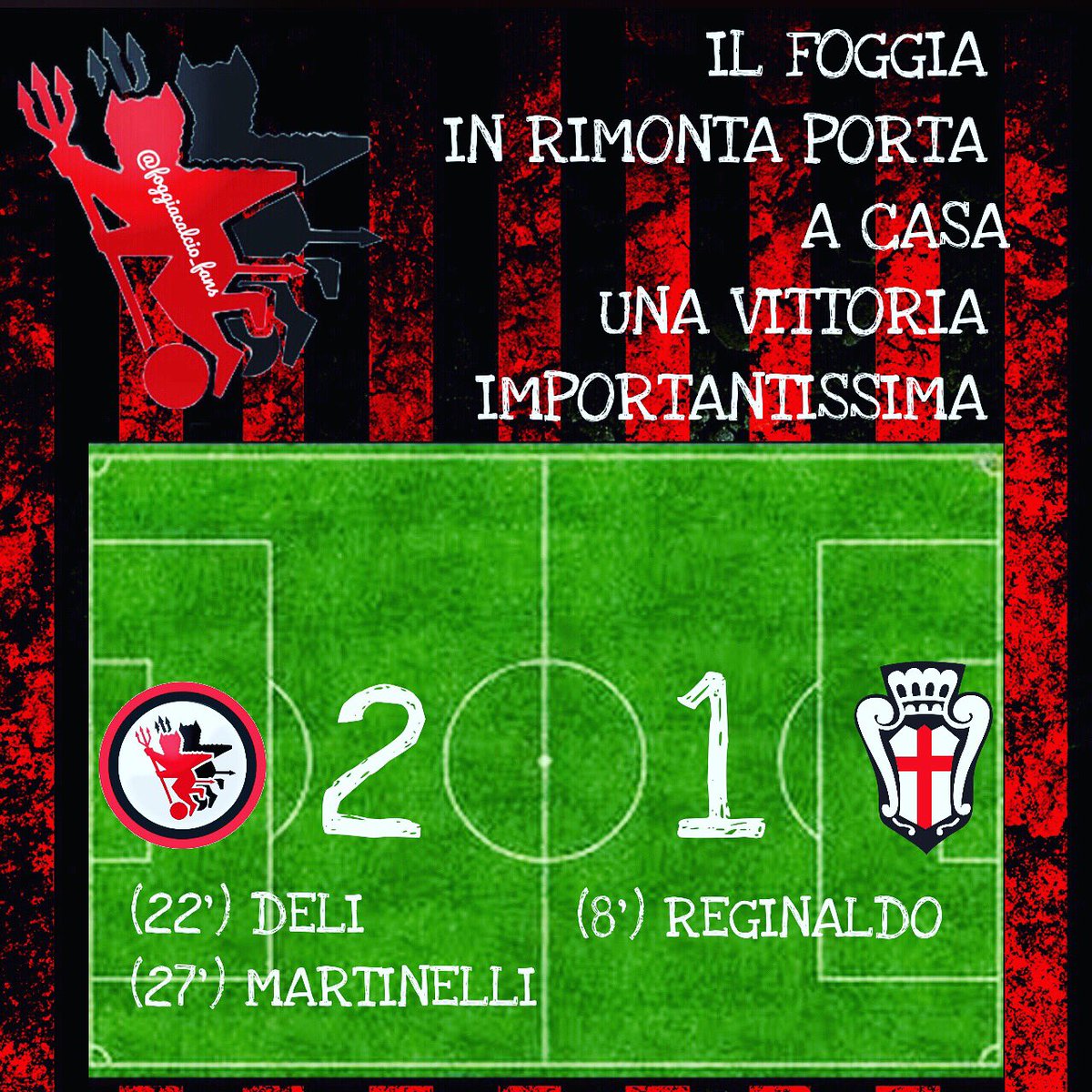 fgcalcio_fans's tweet photo. Foggia 2 Pro Vercelli 1
https://t.co/FgyojplE1m
@FoggiaCalcio @Lega_B @ProVercelli1892
#foggiacalcio #serieb #fogprv #FOGPRV https://t.co/CgO9UaBBP5