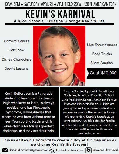 alpineschools's tweet image. Mark your calendars! AFHS, LPHS, AFJH, &amp;amp; MRJH are joining forces to co-sponsor a fair on Saturday April 21, at AFJH field, from 10 AM-5 PM. #ASDgameChangers #alpineschools Making a difference and changing lives.