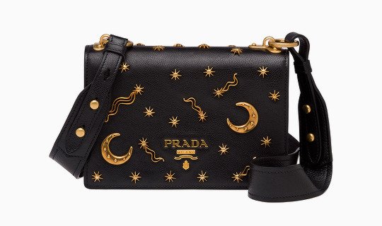 prada bag with stars