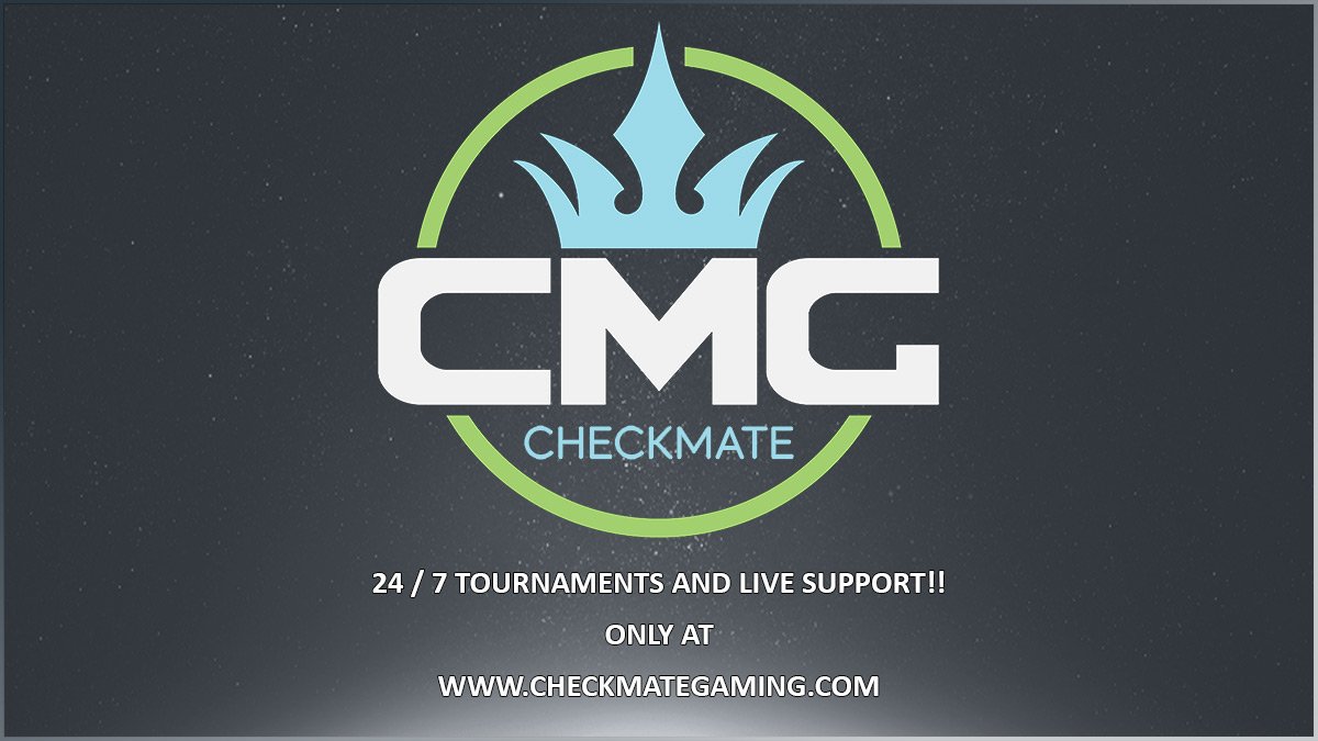 CMG_Esports's tweet photo. The tournaments won't end and neither will the support, starting today CheckMate Gaming is proud to announce 24 hours of operation 7 days a week. Come and get some!

https://t.co/dMKfpPmbHZ

#eSports #CMG #CMGTakeOver #CheckMateGaming #OnlineGaming https://t.co/gDtFLAm3HG