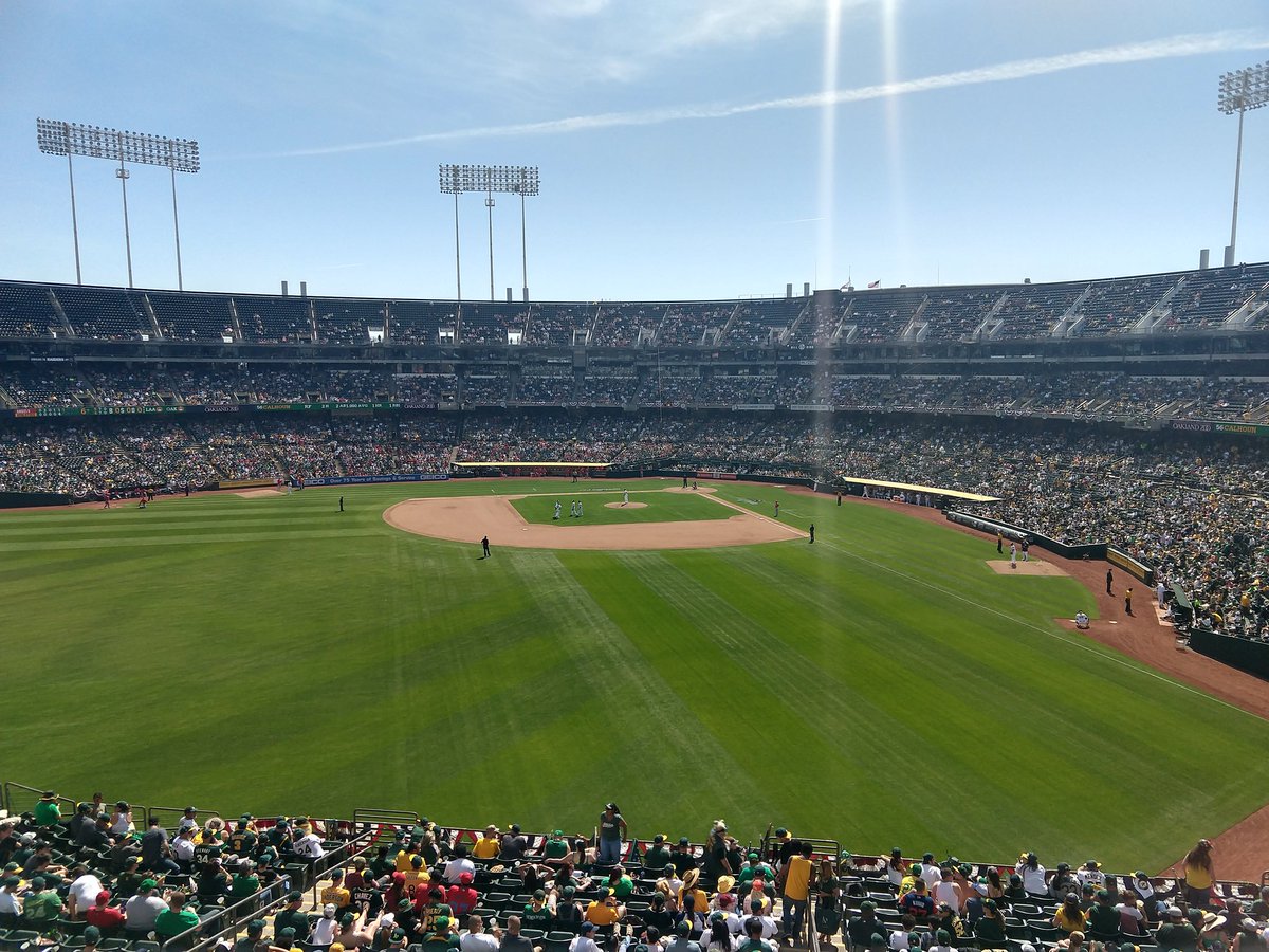 meguadamuz's tweet photo. .@OAColiseum amazing atomsphere and experience on opening day! Thank you for making it unforgettable. @Athletics #treehouseview https://t.co/5K8LkqSTib