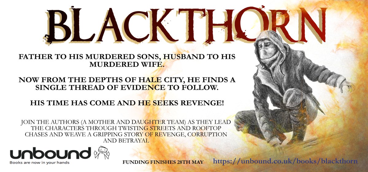 JenningsLAmanda's tweet photo. Blackthorn is looking for you! https://t.co/wFmMo4DPtp From the depths of Hale city, comes an evil which he must dig out and find his long lost nemesis. Thank you to everyone who has helped us to reach 33% #unbound #Crowdfunding #Unbounddigital https://t.co/ccoOIzOqyh