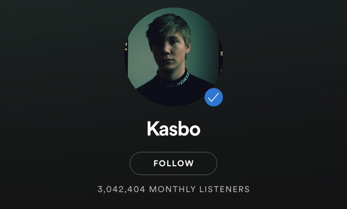 KasboMusic's tweet photo. a few months ago I had 600k monthly listeners and now at 3 million. i’m literally speechless right now, thank you all so much for listening and sharing https://t.co/GQnsse7Vhm