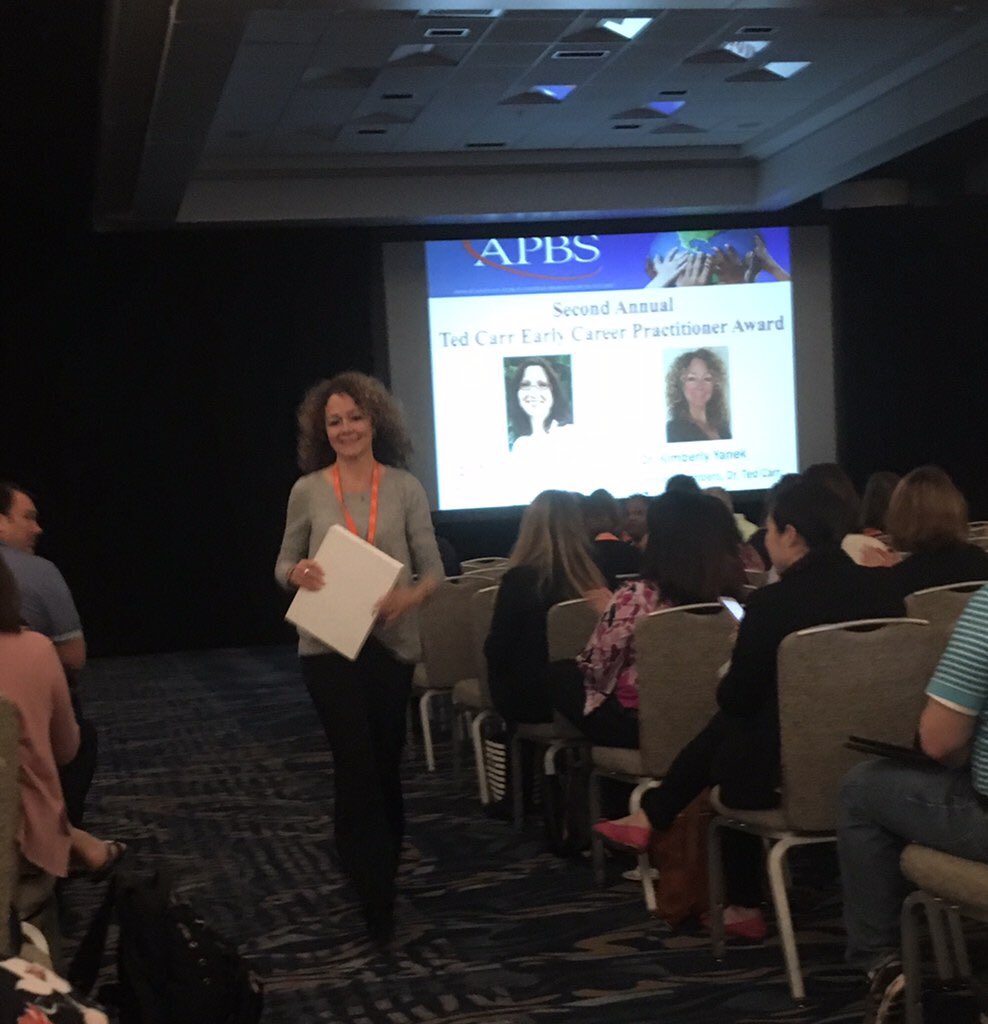 midatlanticpbis's tweet photo. Congratulations Kimberly Yanek on the 2018 Ted Carr Early Career Practitioner Award!! #apbs2018 https://t.co/fQM1Rk7dT6