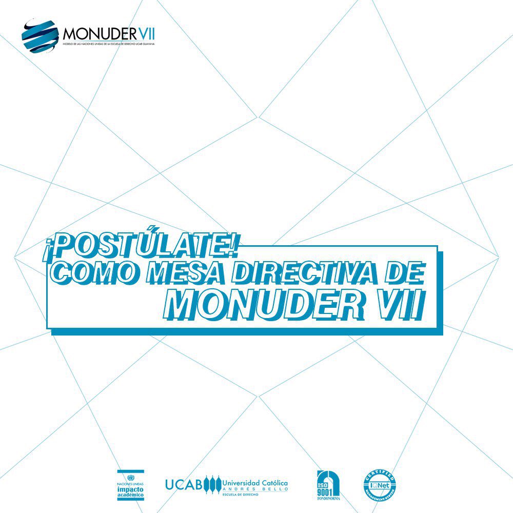 MONUDER's tweet image. Se parte de la experiencia MONUDER, se parte de nuestro cuerpo de mesas directivas para esta séptima edición. Llena el formulario, link en bio.