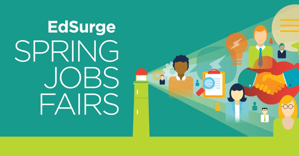 EdSurge's tweet photo. Looking for a new job in #edtech? Curious about what jobs are out there? Come by one of @EdSurge's spring jobs fairs: SF (4/10), Boston (4/18), DC (4/19), and NYC (4/24)!  https://t.co/ux4GGZCnDj https://t.co/2U18BfOk4G